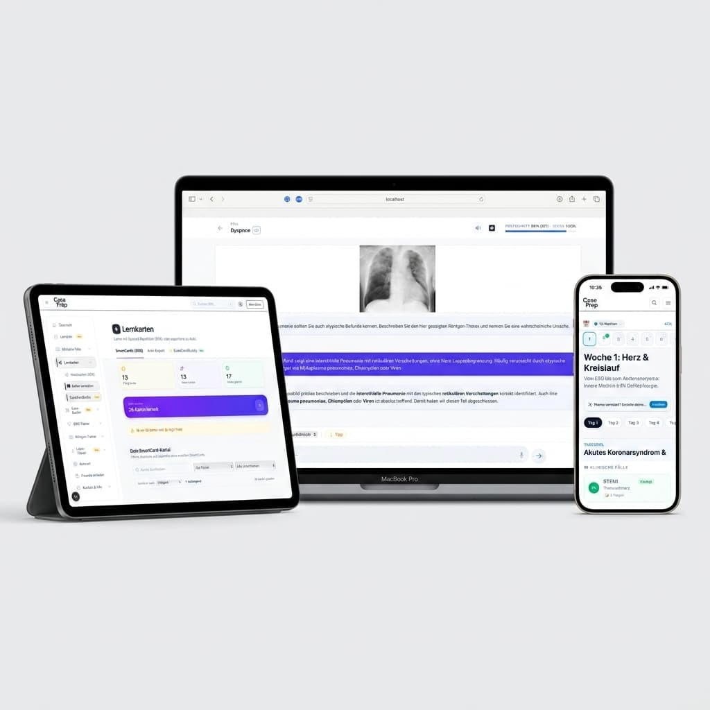 Interaktive M3 Fallsimulation auf einem Tablet-Interface