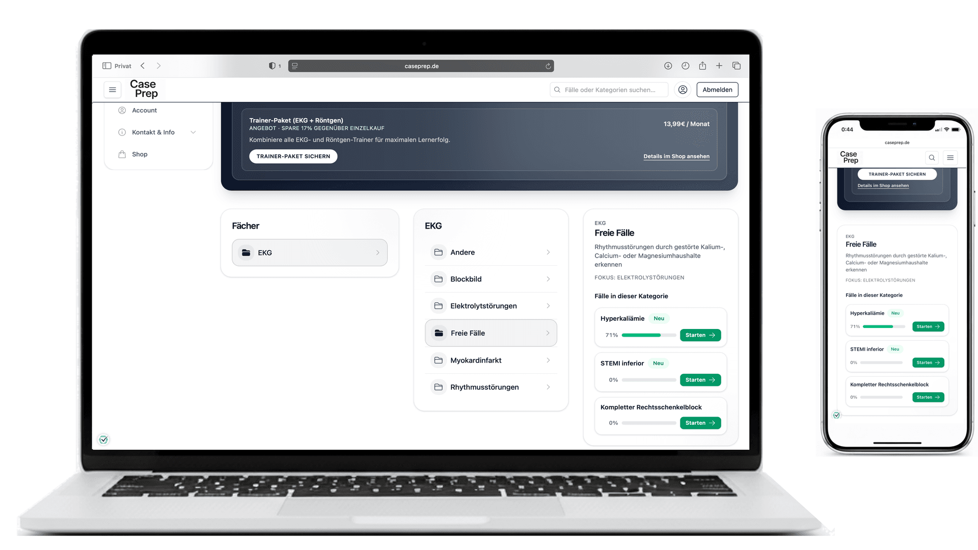 Dummy-Grafik für den EKG-Trainer